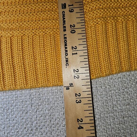 Divided Mustard Color, Fall, Soft Sweater, Ribbed Knit, Crewneck, Medium - Picture 7 of 9